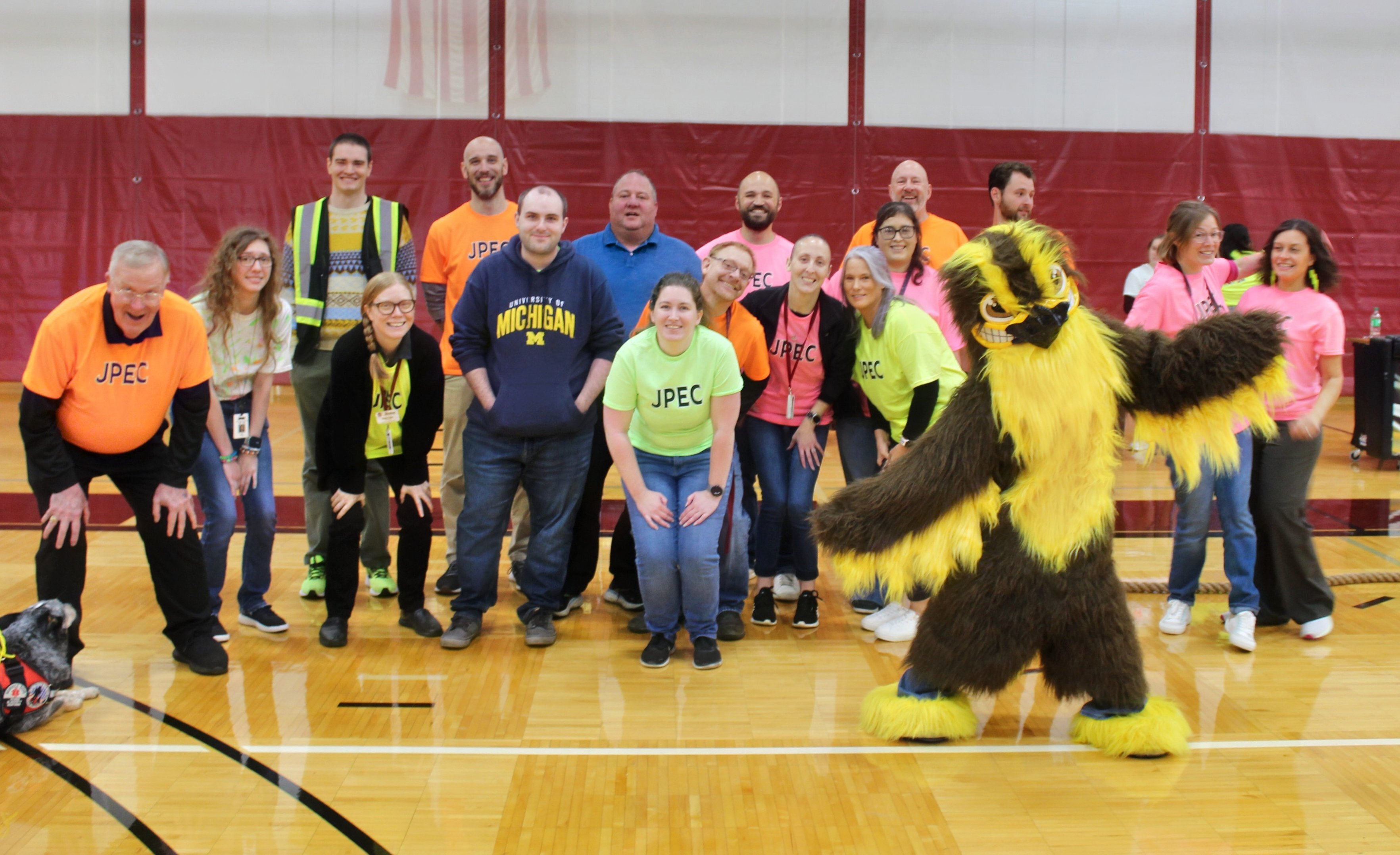 Jackson Preparatory & Early College teachers and the JPEC Falcon